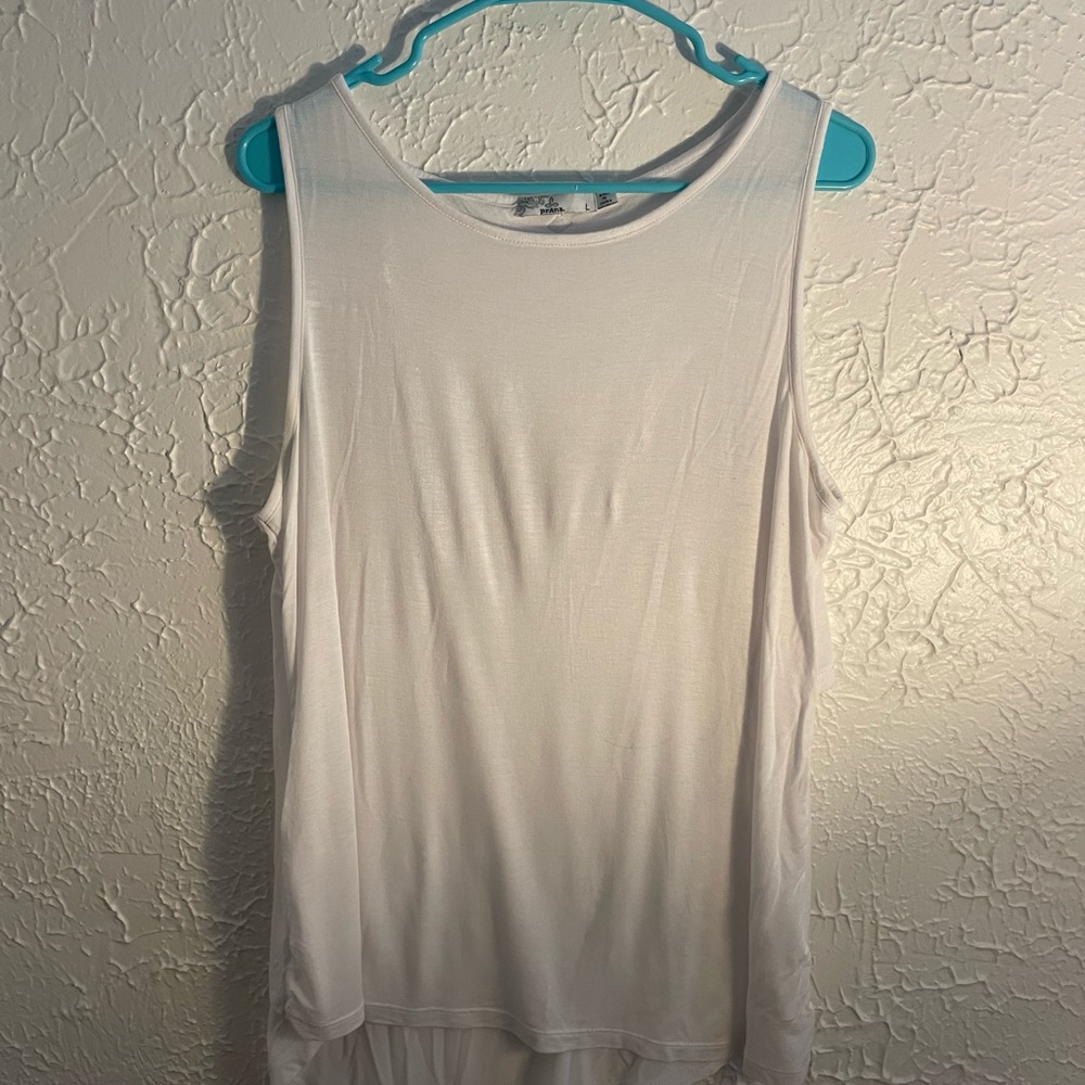 Prana white tank top